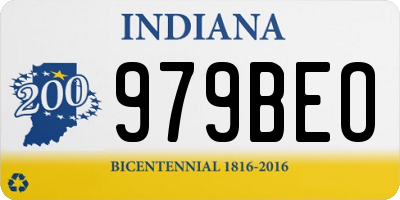 IN license plate 979BEO