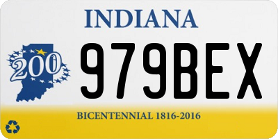 IN license plate 979BEX