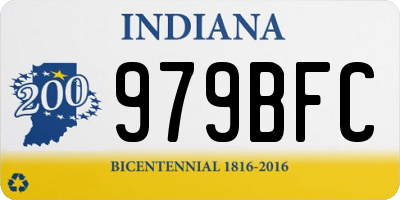 IN license plate 979BFC