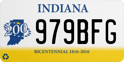 IN license plate 979BFG
