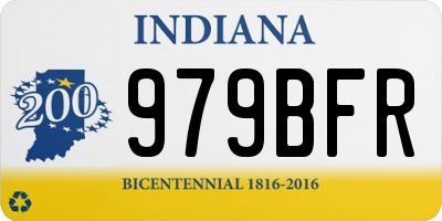 IN license plate 979BFR