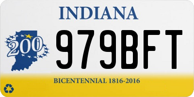 IN license plate 979BFT