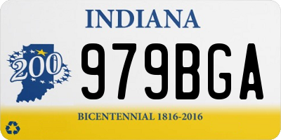 IN license plate 979BGA