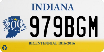 IN license plate 979BGM
