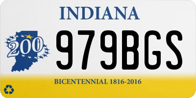 IN license plate 979BGS