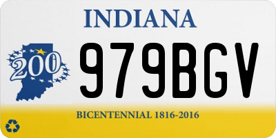 IN license plate 979BGV