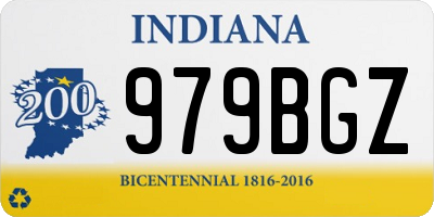 IN license plate 979BGZ