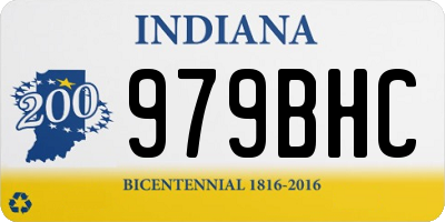 IN license plate 979BHC
