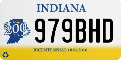 IN license plate 979BHD