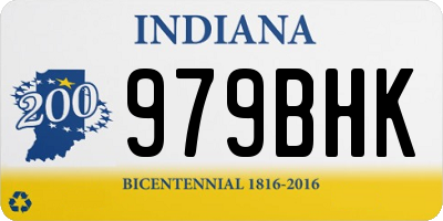 IN license plate 979BHK