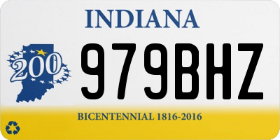 IN license plate 979BHZ