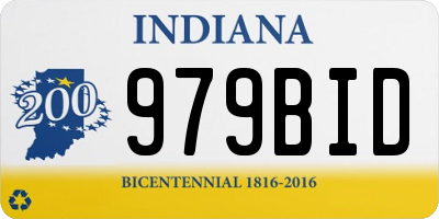 IN license plate 979BID