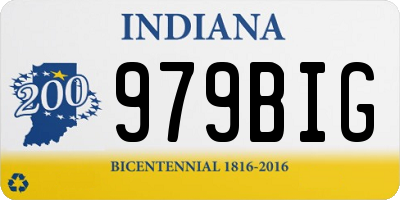 IN license plate 979BIG