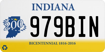 IN license plate 979BIN