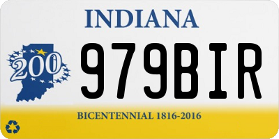 IN license plate 979BIR
