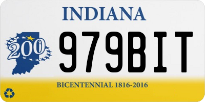 IN license plate 979BIT