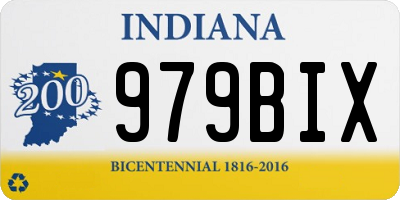 IN license plate 979BIX