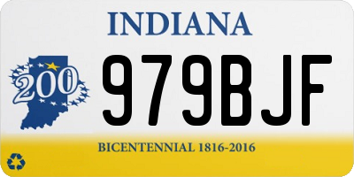 IN license plate 979BJF