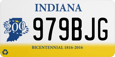 IN license plate 979BJG