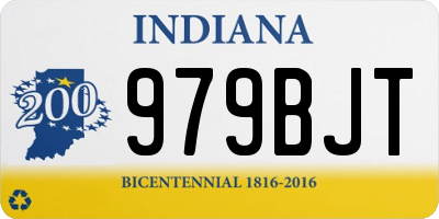 IN license plate 979BJT