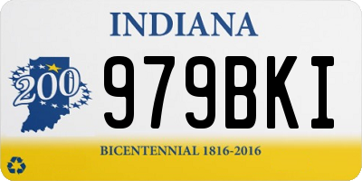 IN license plate 979BKI