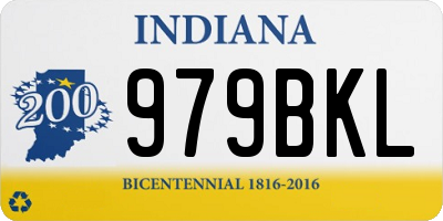IN license plate 979BKL