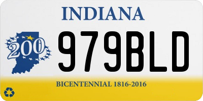 IN license plate 979BLD