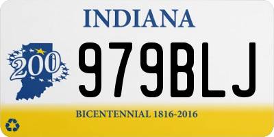 IN license plate 979BLJ