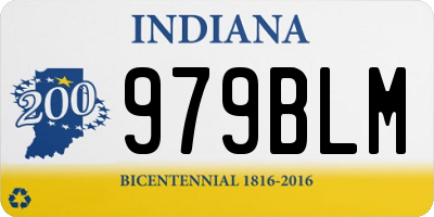 IN license plate 979BLM