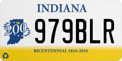 IN license plate 979BLR