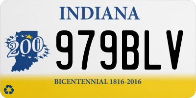 IN license plate 979BLV