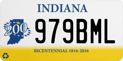 IN license plate 979BML