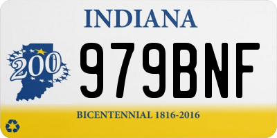 IN license plate 979BNF