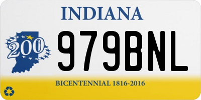 IN license plate 979BNL