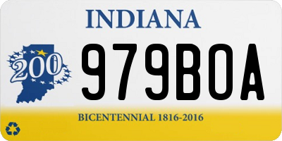 IN license plate 979BOA