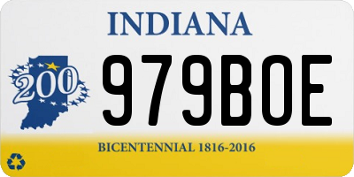 IN license plate 979BOE