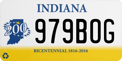 IN license plate 979BOG