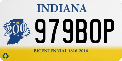 IN license plate 979BOP