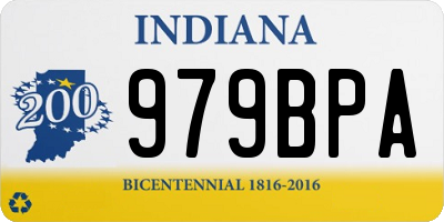 IN license plate 979BPA