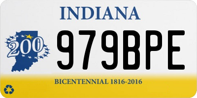 IN license plate 979BPE