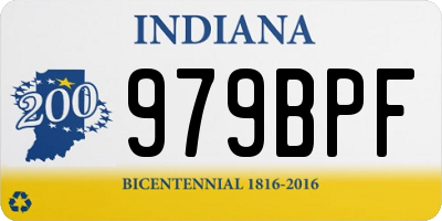 IN license plate 979BPF