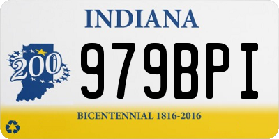 IN license plate 979BPI