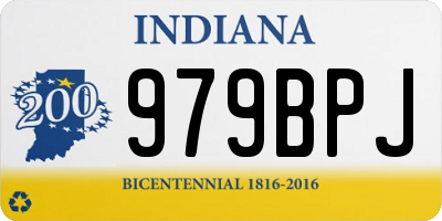 IN license plate 979BPJ