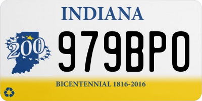 IN license plate 979BPO