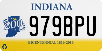 IN license plate 979BPU