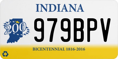 IN license plate 979BPV
