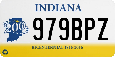 IN license plate 979BPZ