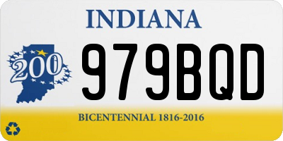 IN license plate 979BQD