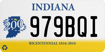 IN license plate 979BQI