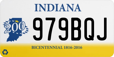 IN license plate 979BQJ
